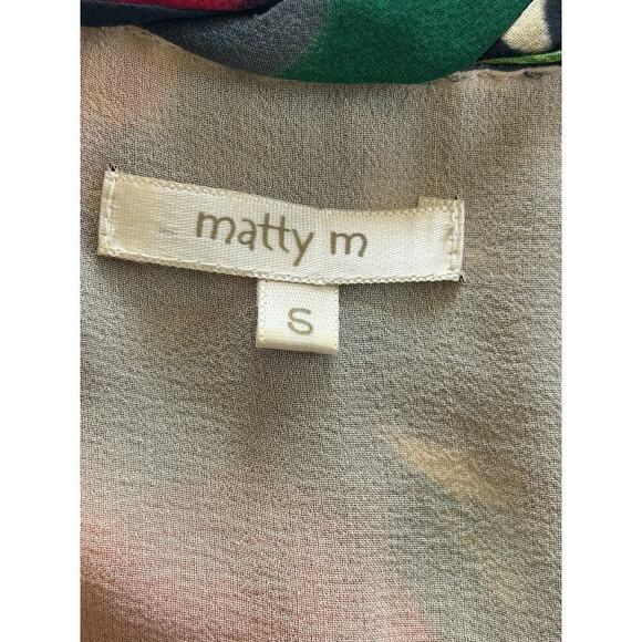 Matty M Women’s Silk Floral Sleeveless Tank Top Size Small - Picture 7 of 7